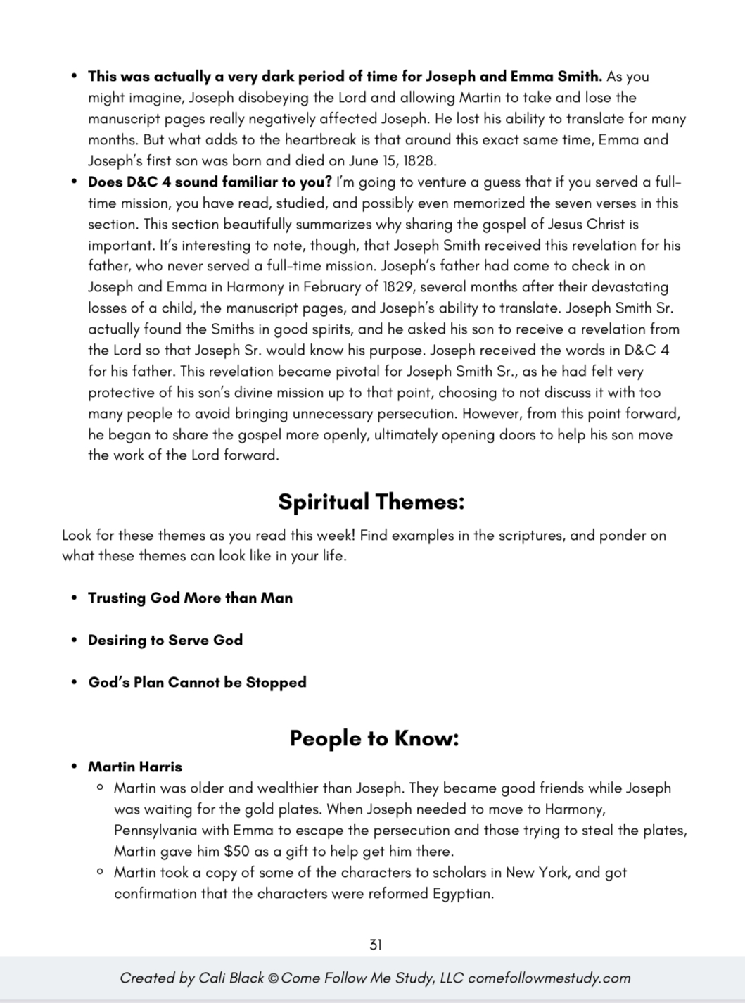 doctrine & covenants (q1 jan-mar) big picture/little picture study guide *digital download* - Image 3