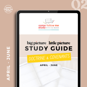 doctrine & covenants (q2 apr-jun) big picture/little picture study guide *digital download*