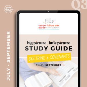 doctrine & covenants (q3 jul-sep) big picture/little picture study guide *digital download*
